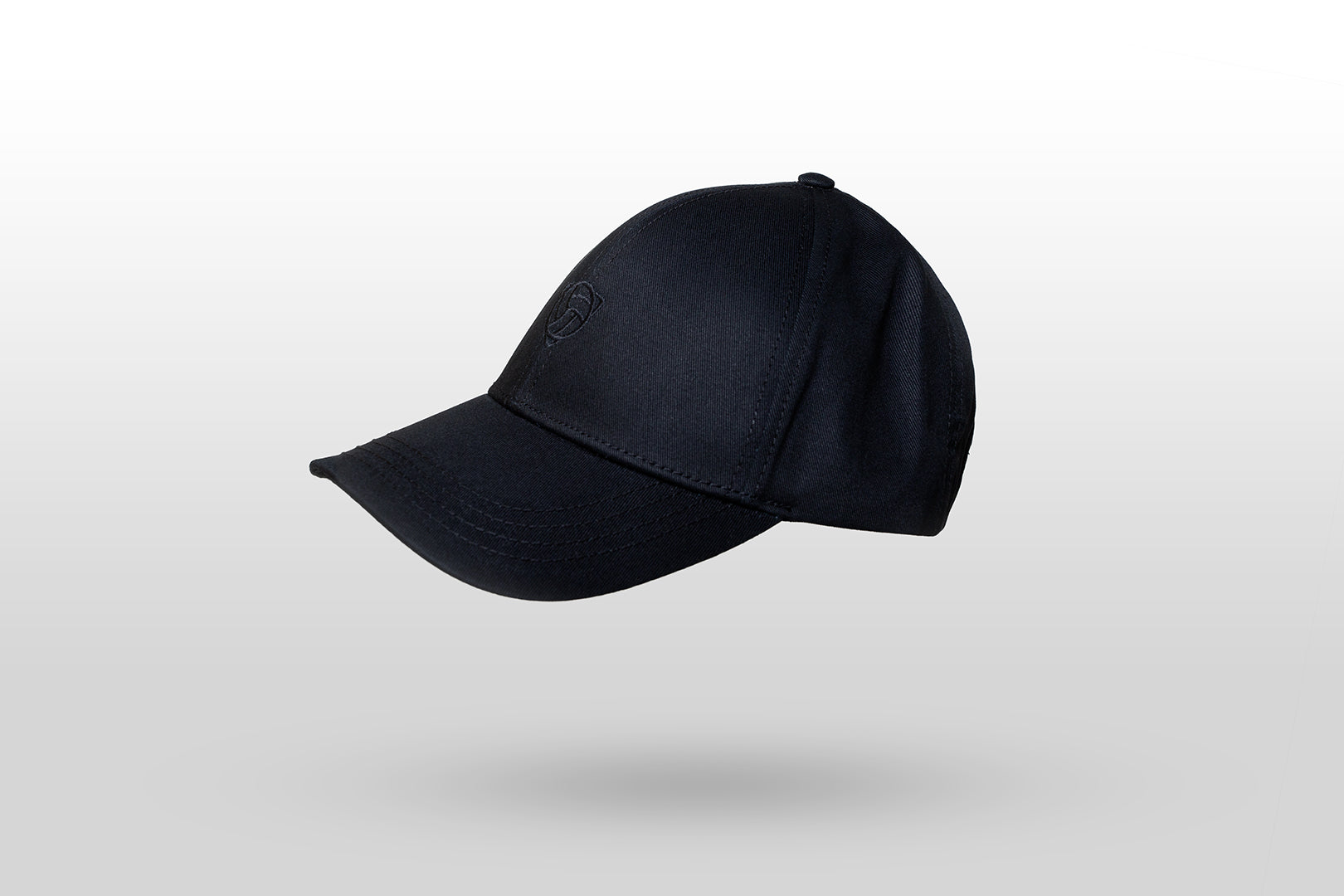 Cap with embroidered Cafufo logo "Black tone in tone"