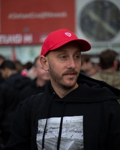 Cap with embroidered Cafufo logo "Red and white"