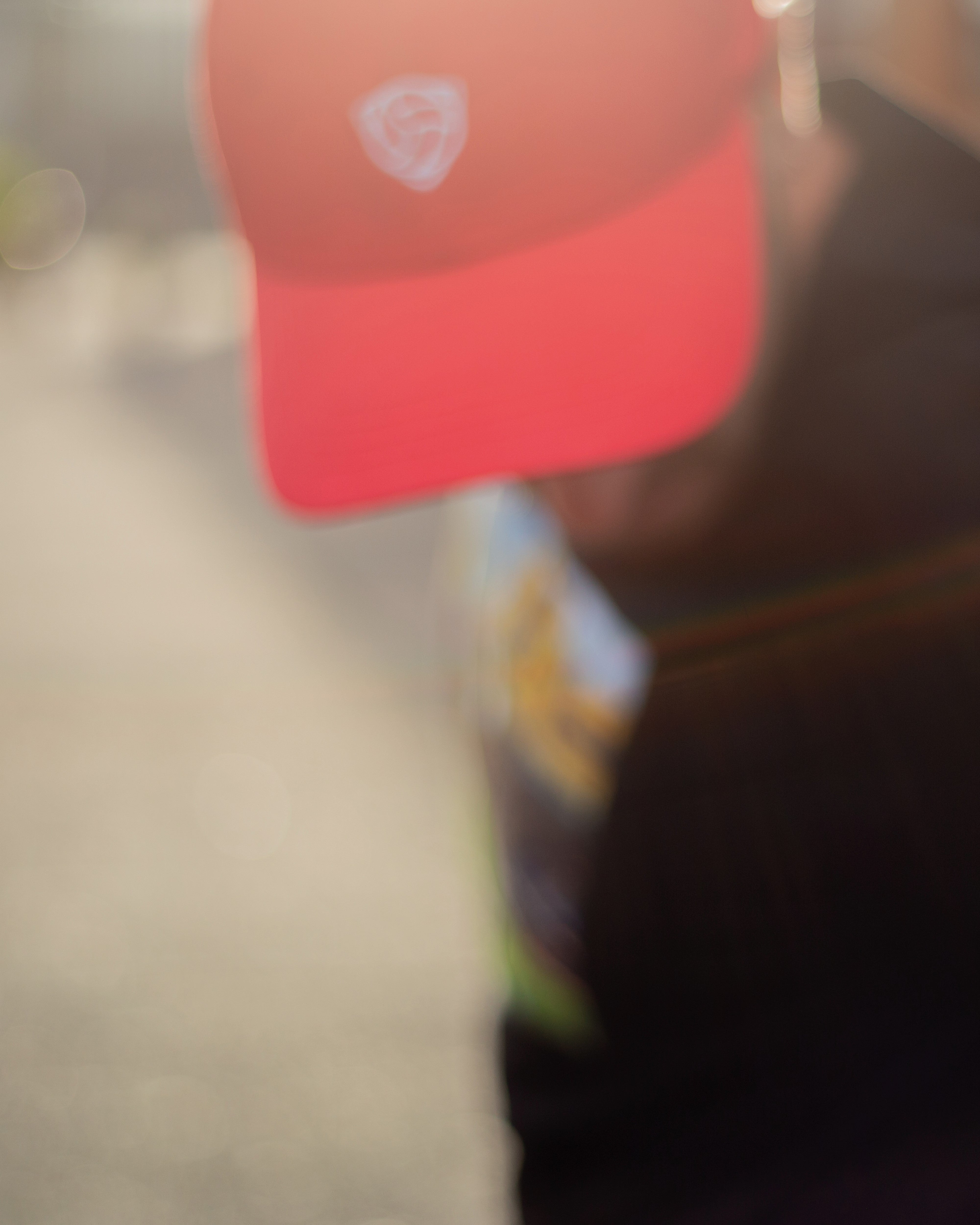 Cap with embroidered Cafufo logo "Red and white"