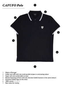 Short sleeve Polo "CAFUFO" black