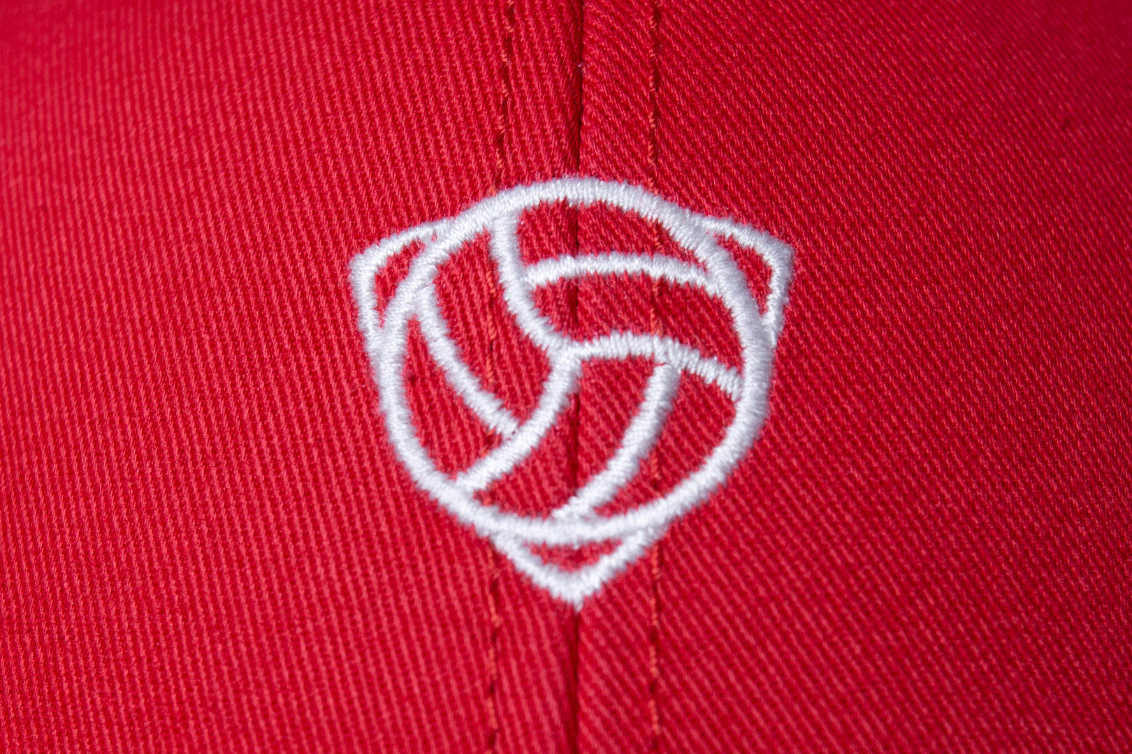 Cap with embroidered Cafufo logo "Red and white"