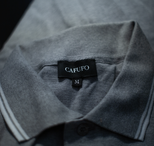 Short sleeve Polo "CAFUFO" light grey