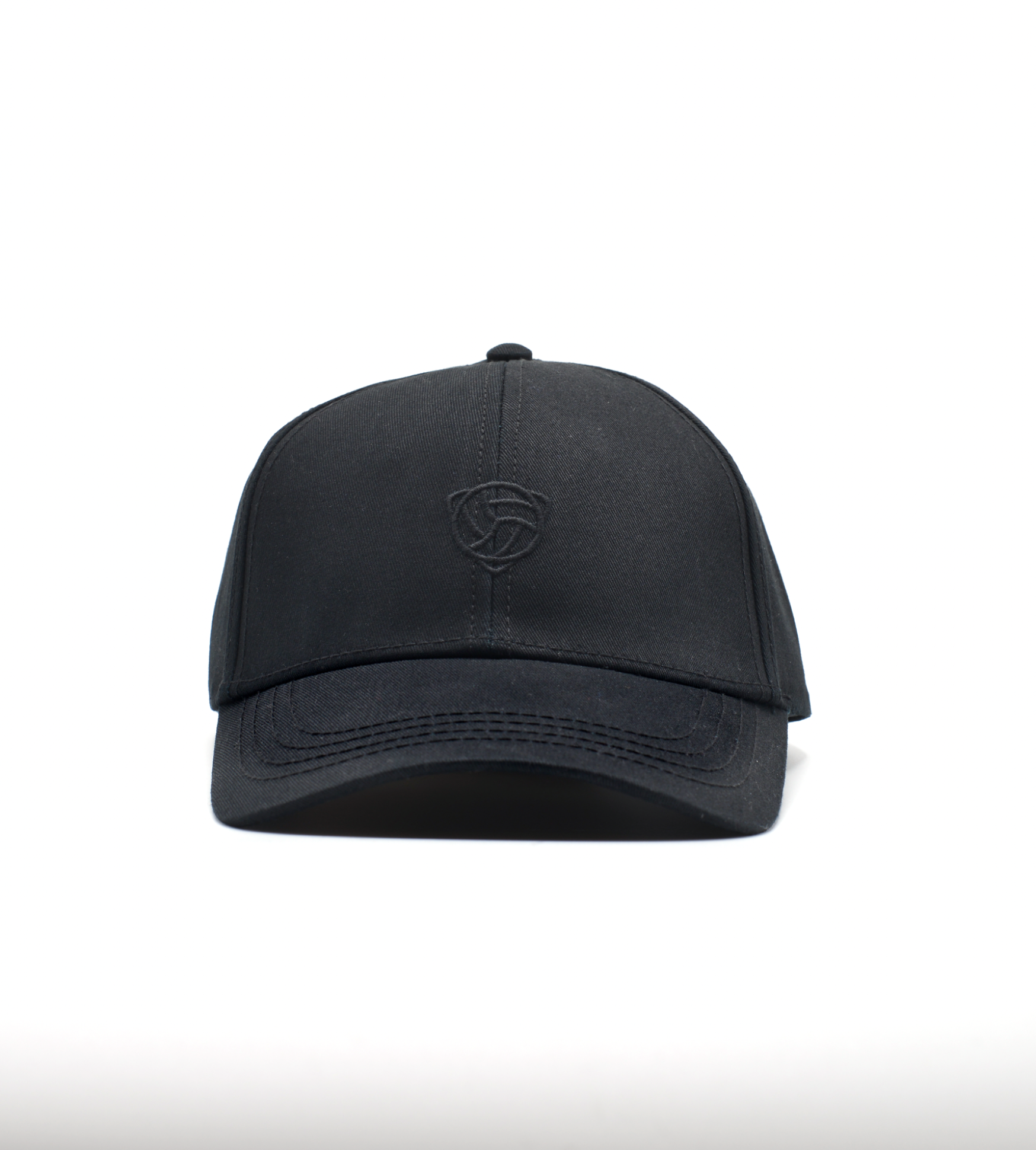 Cap with embroidered Cafufo logo "Black tone in tone"